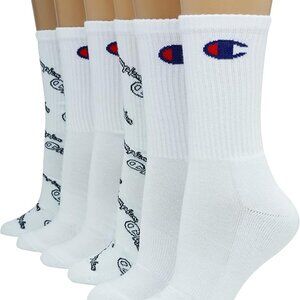 NEW🔥🔥🔥Champion Women's, Double Dry Socks, Crew, Ankle, and No Show, 6-Pack